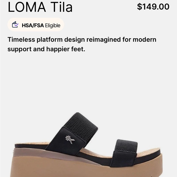 KURU Women’s Loma Tila Black Sandals Size 12 - Picture 2 of 15